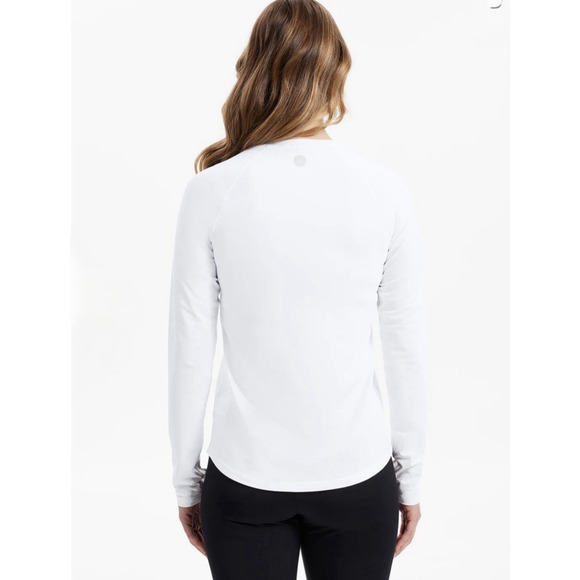 Solbari Long Sleeve Swim Rash Guard Shirt Womens XXL UPF 50+ White Comfort - Picture 8 of 16